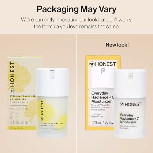 Honest Beauty Everyday Radiance Vitamin C Moisturizer | Brightens Skin Tone, Gentle for Sensitive Skin